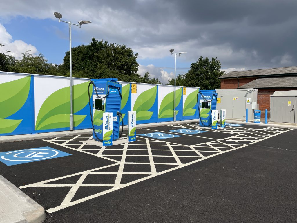 EV Chargers at morrisons Nottingham Gamston